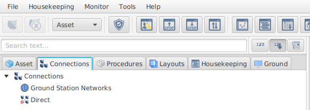 Mission explorer Connections tab