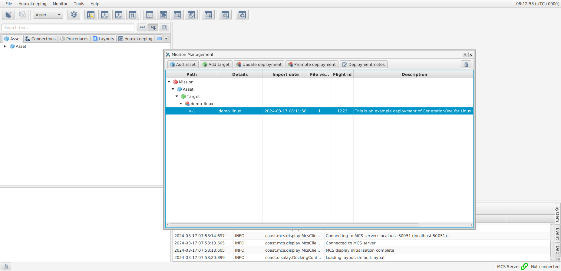 Mission management <span class="variable">asset</span>